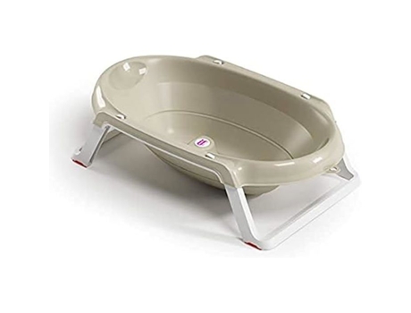 OKBABY Onda Slim Banheira Dobrável para Banho de Recém-Nascidos de 0 a 12 Meses Cinza