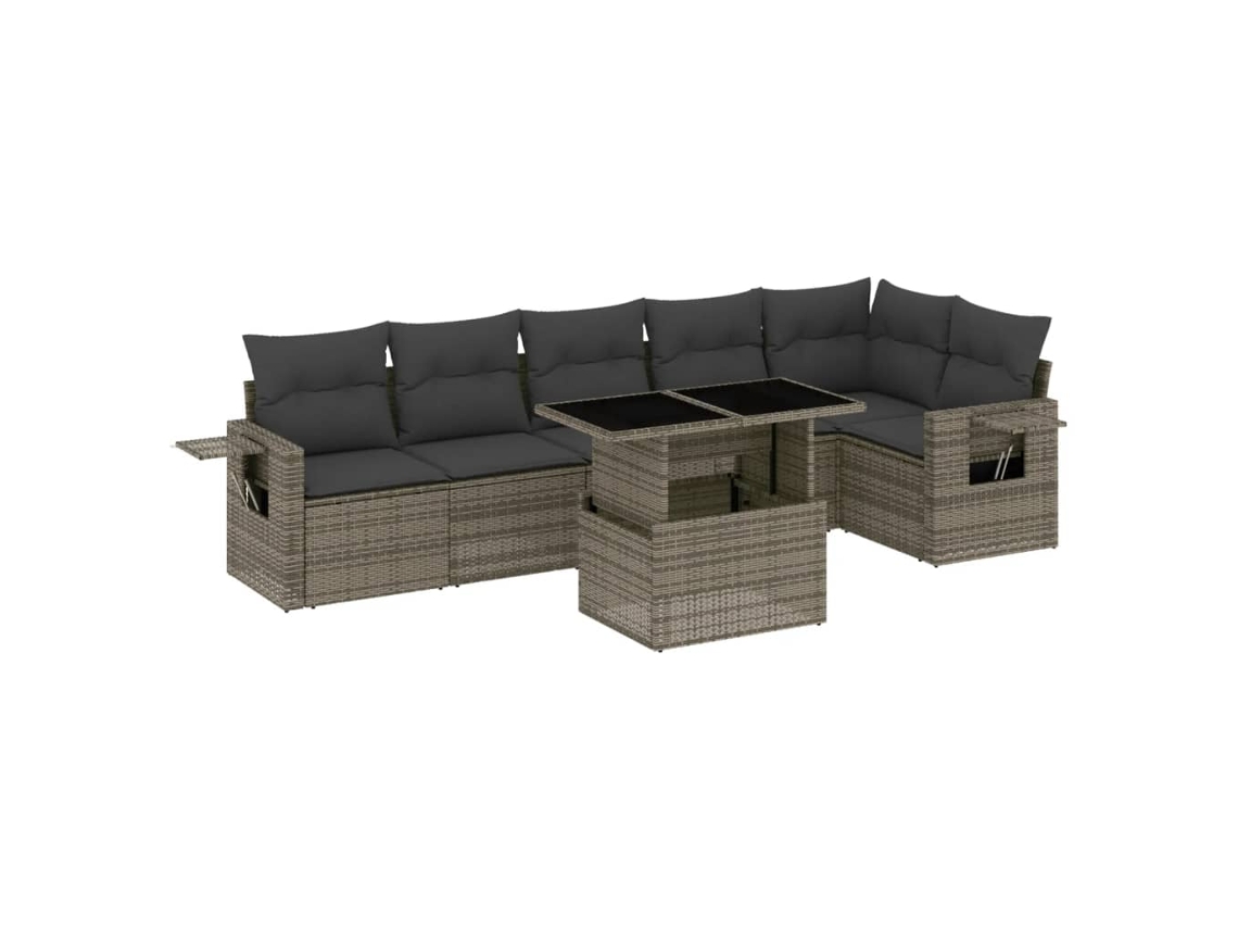 Garden Sofa Set, Garden Sofa Sets Vidaxl Cinzeto Rattan / Vime (n/a)