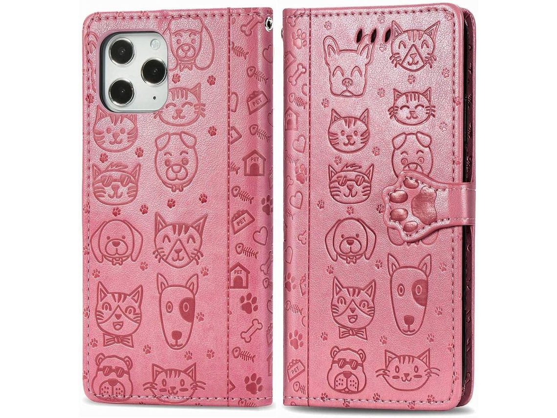 Capa iPhone 12 Pro Max HONGWE. Livro Rosa