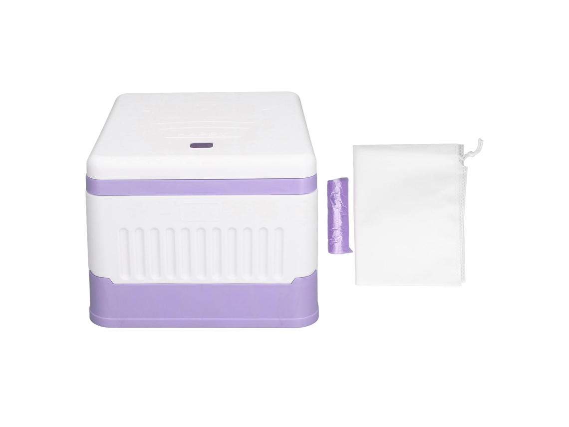 Mali vaso Sanitário Portátil para Crianças Leve Dobrável Abs para Viagens Camping Outdoor Roxo