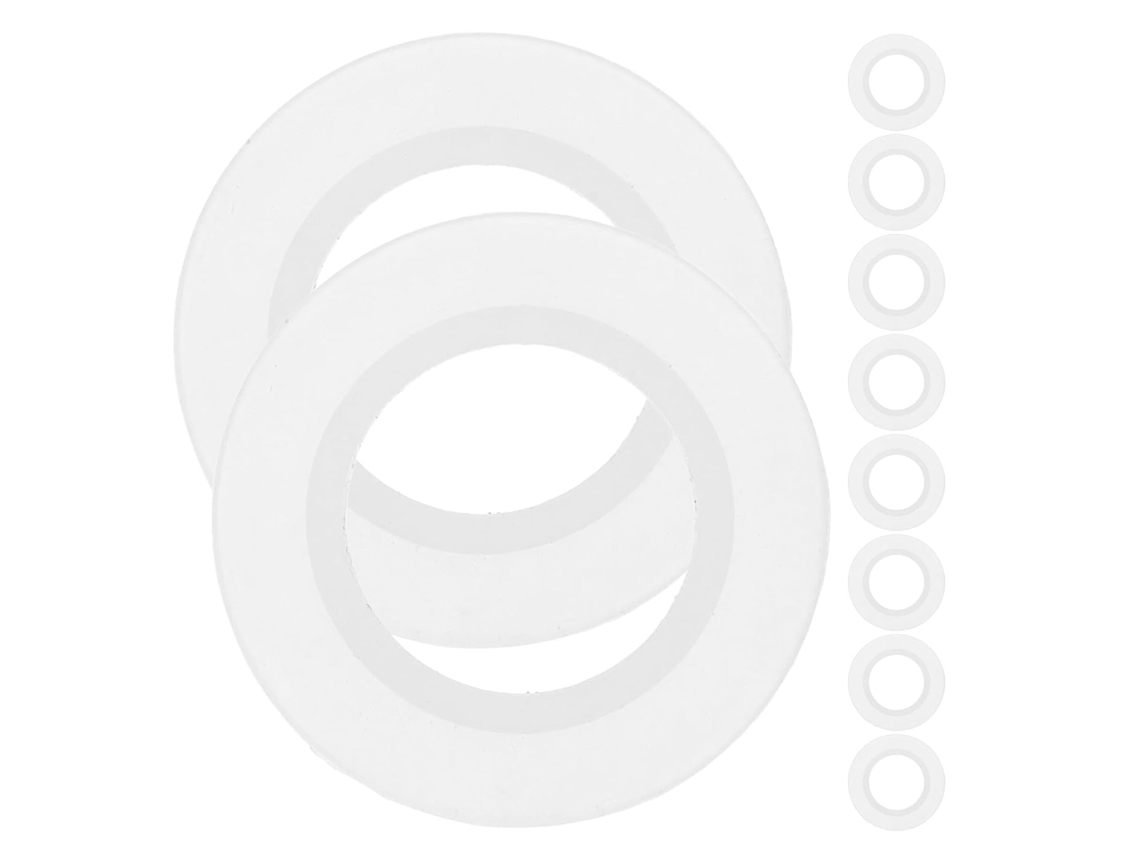 Conjunto De 10 Anéis Vedação Silicone Para Ralos Pias E Banheiras Com Sistema Pressão, 20x36x3 Mm, Para Uso Em Cozinhas