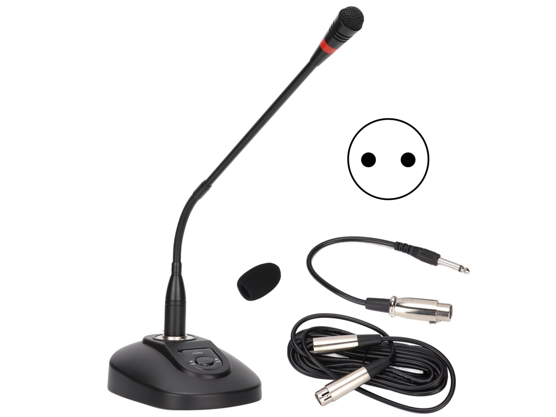 Lurelia Microfone Dinâmico Profissional Xlr Macho/fêmea 6,35 Mm 6,35mm, Portátil Para Palco, Voz E Karaoke
