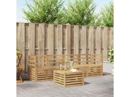 Vidaxl Conjunto De Sofás Para Exterior 5 Pcs Branco