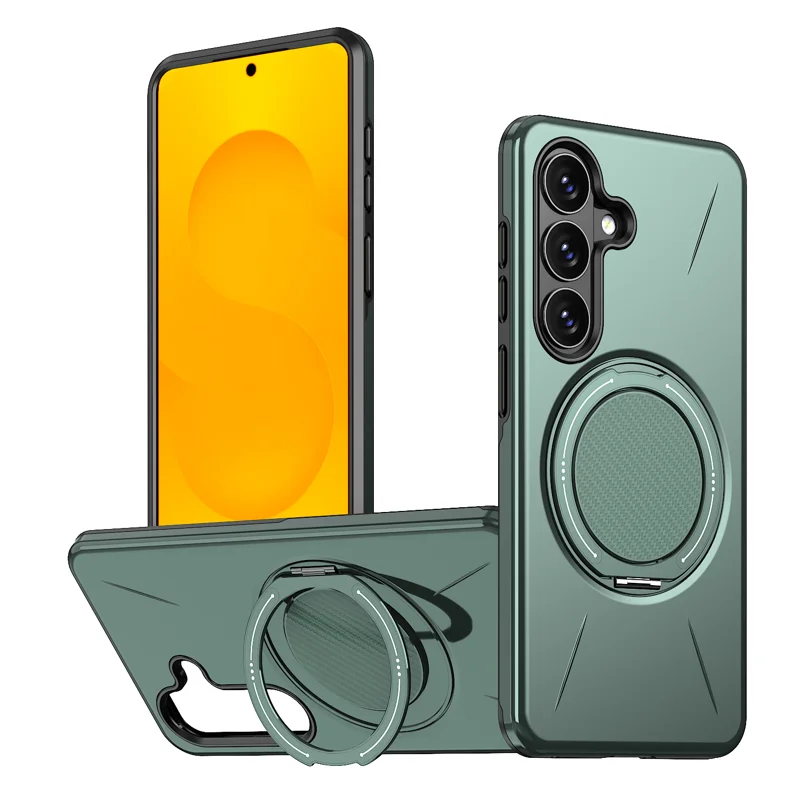 Capa Eifson Para Samsung Galaxy S26 Plus, Compatível Com Magsafe E Com Suporte Giratório (verde)