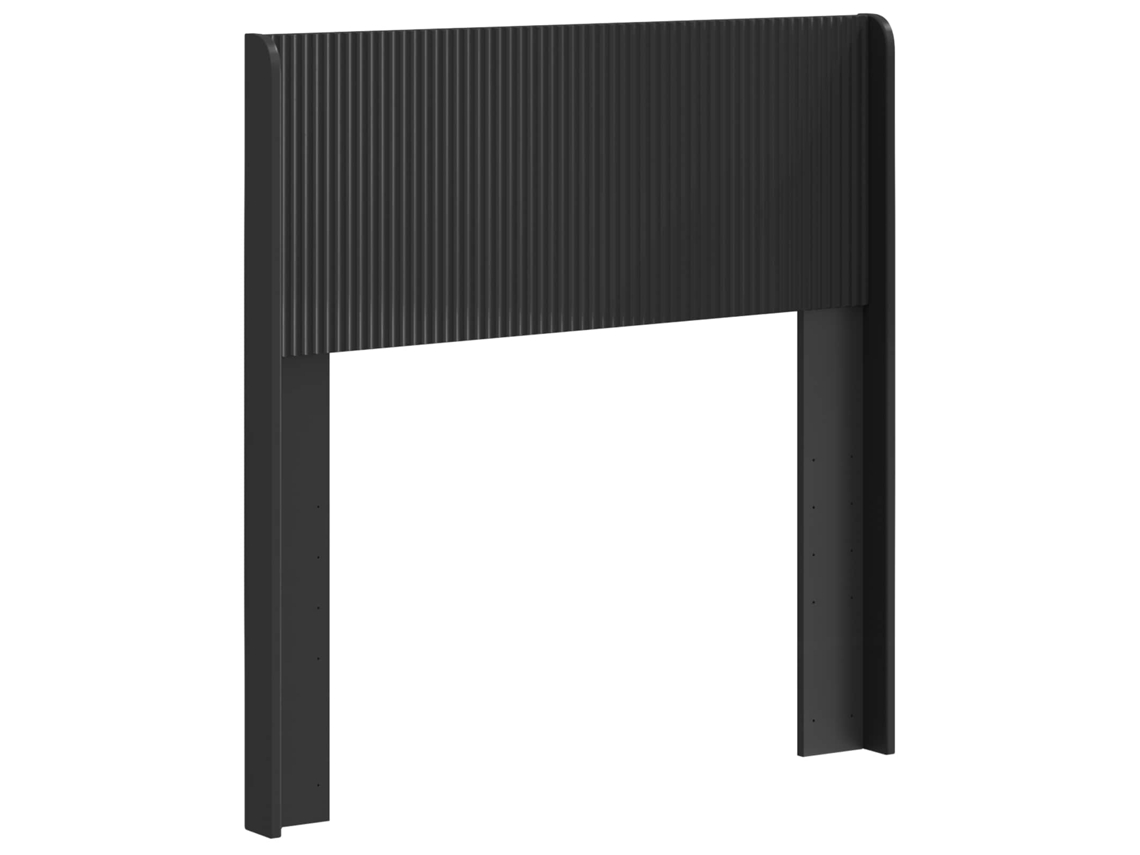 Conjunto 1 Cabeceira Vidaxl Preto Derivados De Madeira (75 Cm)