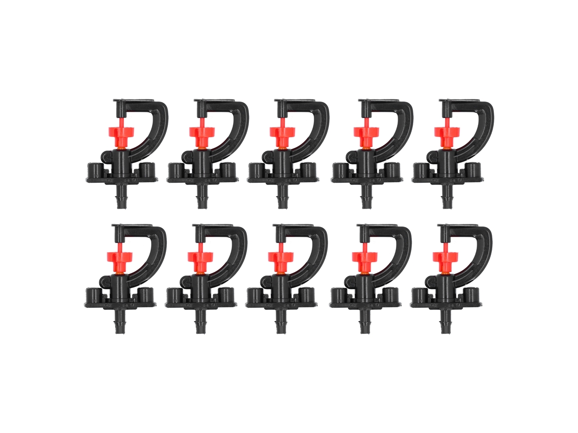 10 Conjuntos Bico de Refração Rotativo Micro Aspersor para Estufa G Type