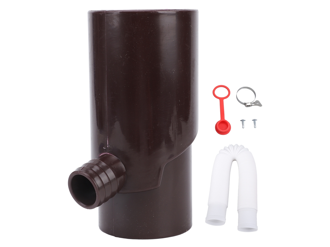 Coletor Da Chuva Water Diverter 8cm Marrom