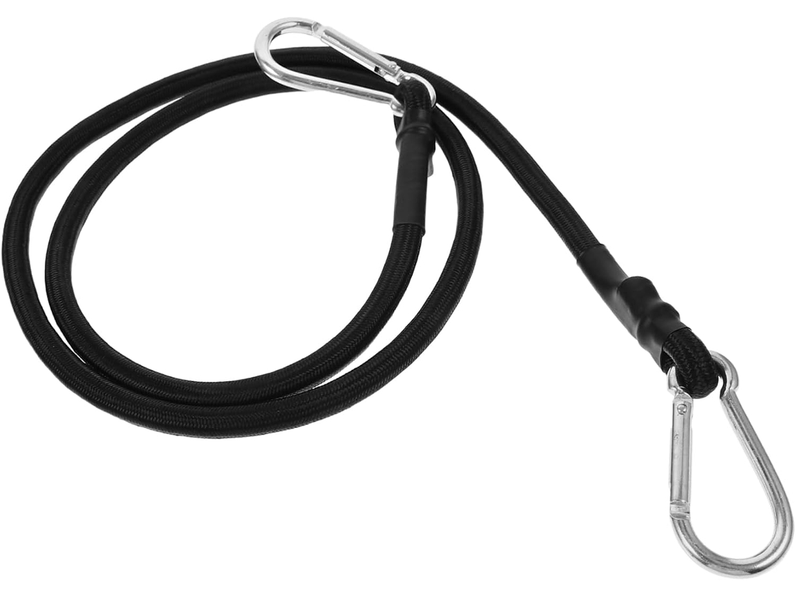 Corda Elástica Mini Bungee Fixação Em Carro Elétrico Com Mosquetão, Ideal Lonas, Cintos Traseiros E Alças