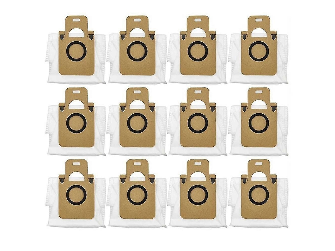 Conjunto De 12 Sacos Pó Para Aspirador Robô Bot D10 Plus Rls3d Peças Reposição Coletor Pó Tuotuo