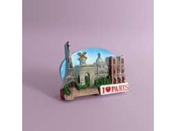 (eu Amo Paris) Ímã De Geladeira Do Museu Do Louvre E Da Torre Eiffel