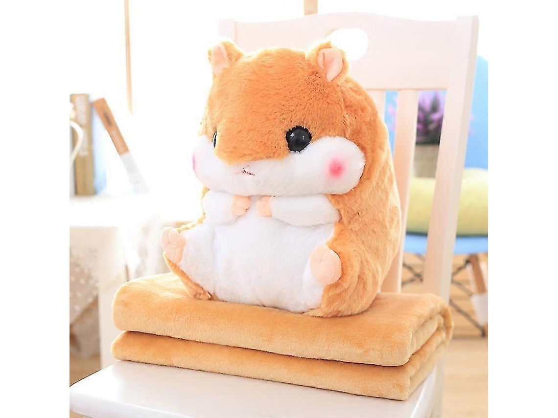 Fofo Pelúcia Hamster Brinquedos De Pelúcia Com Cobertor A