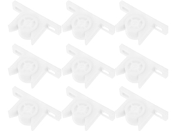 Fenical Conjunto De 10-fechos Esfera Para Portas Armário Em Abs Branco Com Trava Dupla Rolamento Fácil Instalação
