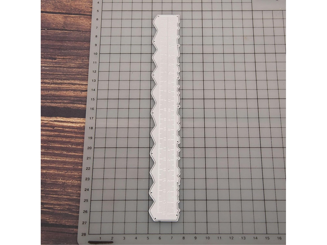 Régua De Aço Carbono Premium Genérica Para Rasgar Papel, Ideal Para Criar Formas Únicas E Medir Com Precisão, Perfeita