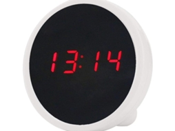 Despertador Eletrônico Led, 24h, Espelho, Decoração, Presente Ideal, 1 Peça Slowmoose