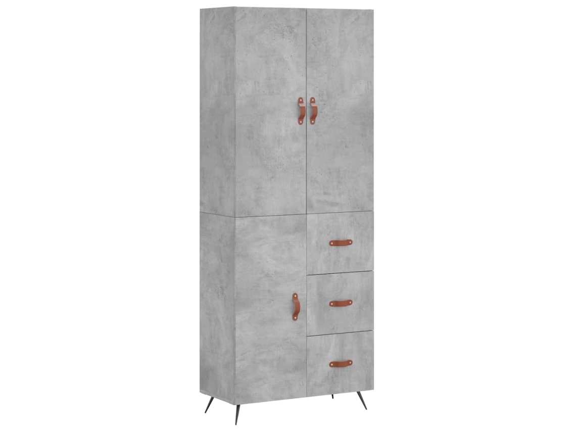 Armário Alto Derivado de Madeira Cinza Cimento MAISON EXCLUSIVE (69,5x34x180 cm)