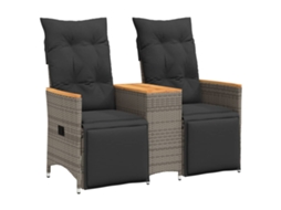 Reclining Garden Sofa, Reclining Garden Sofas Vidaxl Cinzeto Rattan / Vime (n/a)