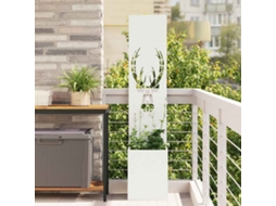 Vidaxl Tela De Privacidade Para Jardim Branco 32 X 32 X 150 Cm
