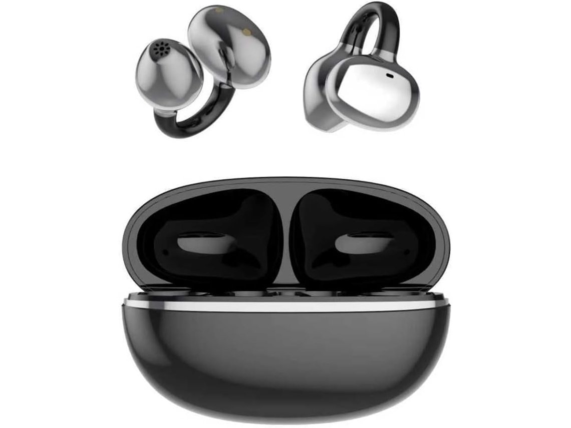 Ouvintes Earclip Enc Bluetooth 5.3 Com Appel Hd, Ouvintes Esportivos Com Redução De Ruído.