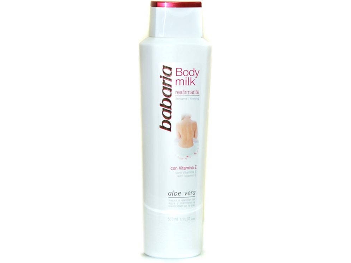 Creme Corporal BABARIA Aloe Vera Body Milk Reafirmante Vitamina E (500 ml)