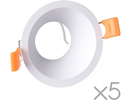 Candeeiro de Teto  Confort (Branco - GU10 - Máx. 50W - Alumínio - 5un)