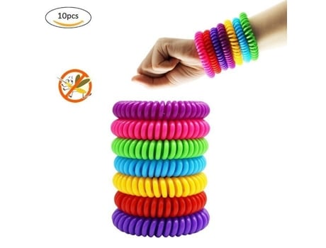Pulseiras repelentes de mosquitos de EVA, pulseiras repelentes de mosquitos de primavera, pulseira de óleo essencial, pulseira perfumada de citronela