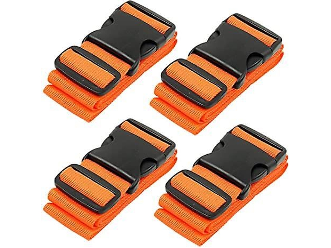 Pacote Com 4 Correias De Bagagem Para Malas Cintos De Viagem Acessórios Aquaforge