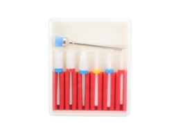 7pcs/conjunto Brocas Para Furadeira De Unhas Lixas Elétricas Polidor Cutter Acessórios De Manicure E Pedicure01
