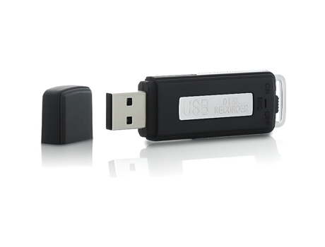 Pendrive USB micro espião 8GB preto SHOPINNOV