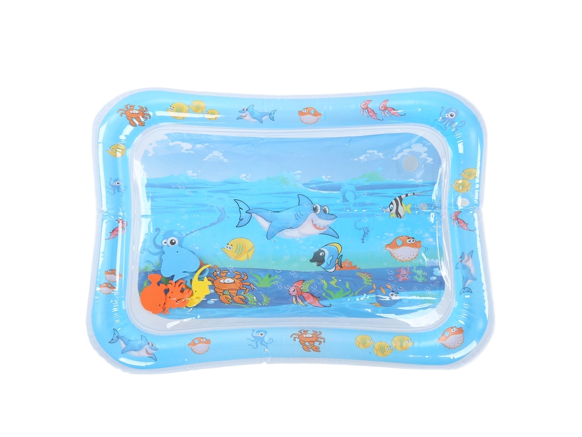 Mali tapete de Água Inflável para Bebê com Padrão de Animais Marinhos Portátil Brinquedo Infantil