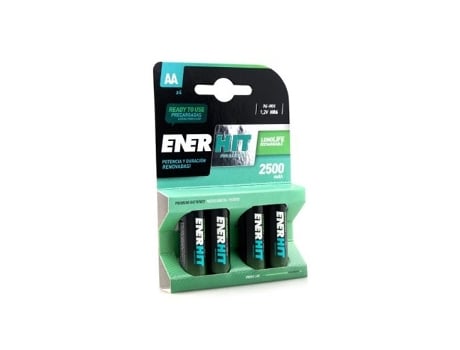 Bateria Recarregável Enerhit Hr06 2500mah Blister 4 Unidades