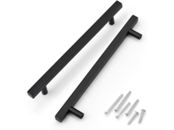 Armário de Cozinha Quadrado Preto 12 7 2 1, Aço Inoxidável, Robusto