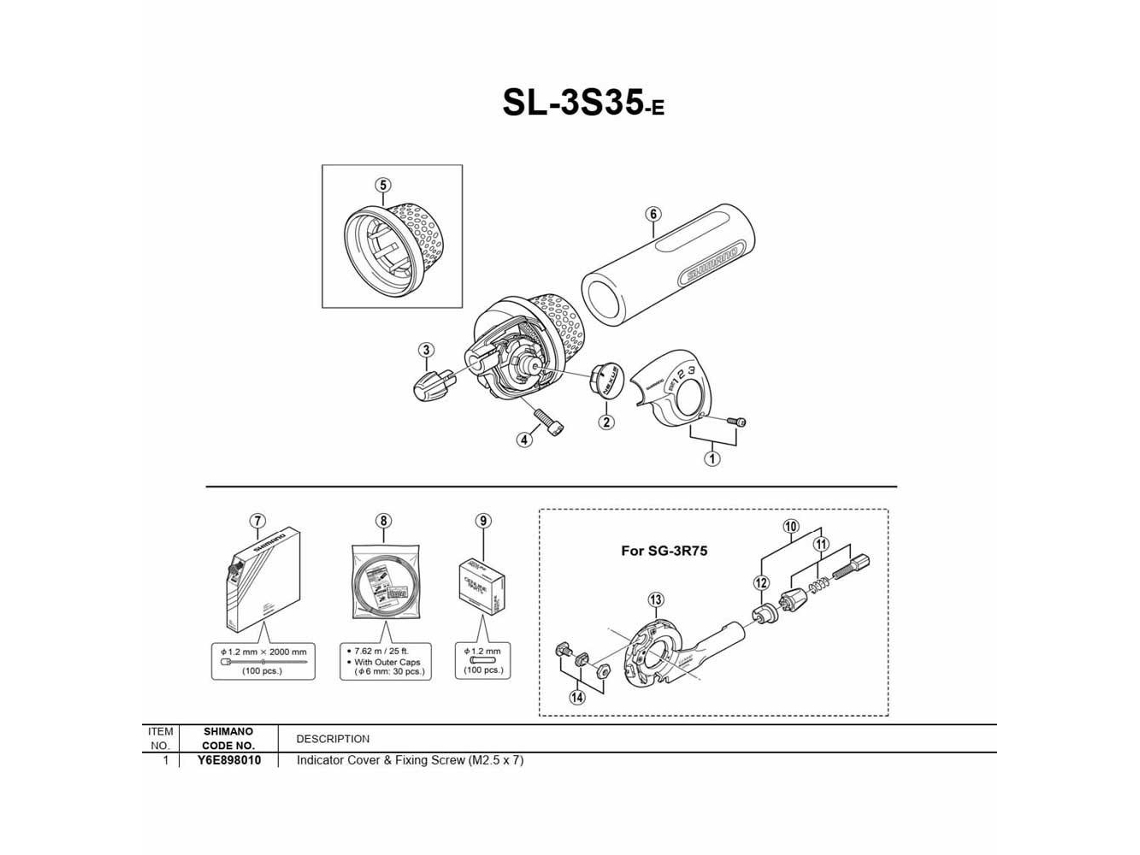 Shimano Sl-3S35 V