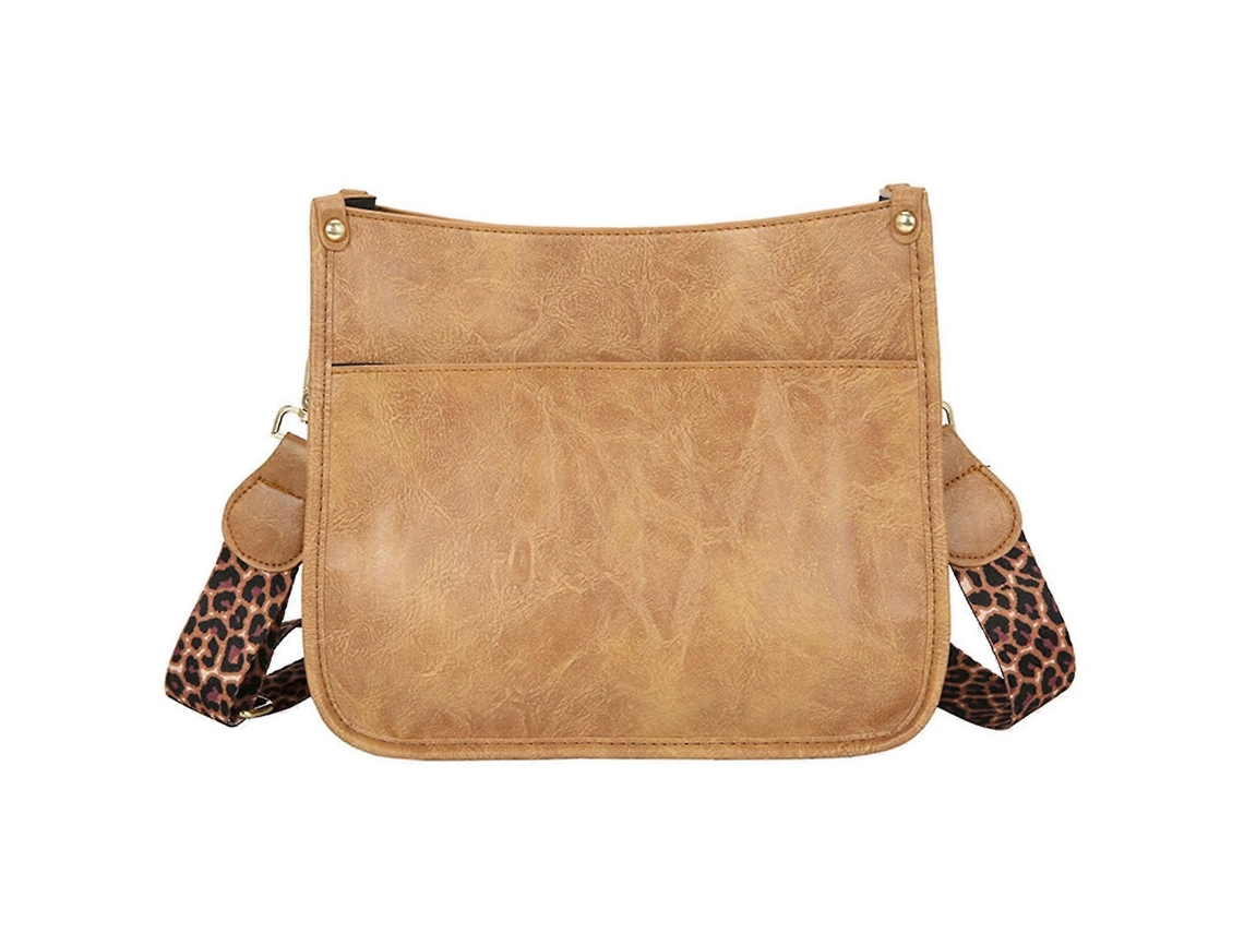 Bolsa Tiracolo Com Alça De Guitarra De Leopardo Multicolorida, Bolsa Mensageiro Para Meninas, Feminina, Marrom