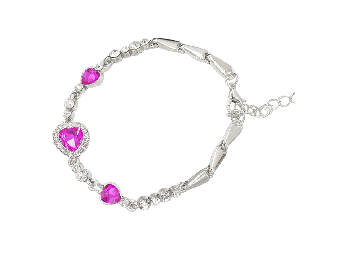 Pulseira De Liga E Cristal Moda Acessório Decoração