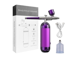 Pulverizador de Unhas Portátil com Compressor, Pulverizador de Metal Recarregável MDUG (roxo)