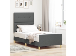 Cama Cinza Lovely Home Plástico Tecido Cinzento (90x200)