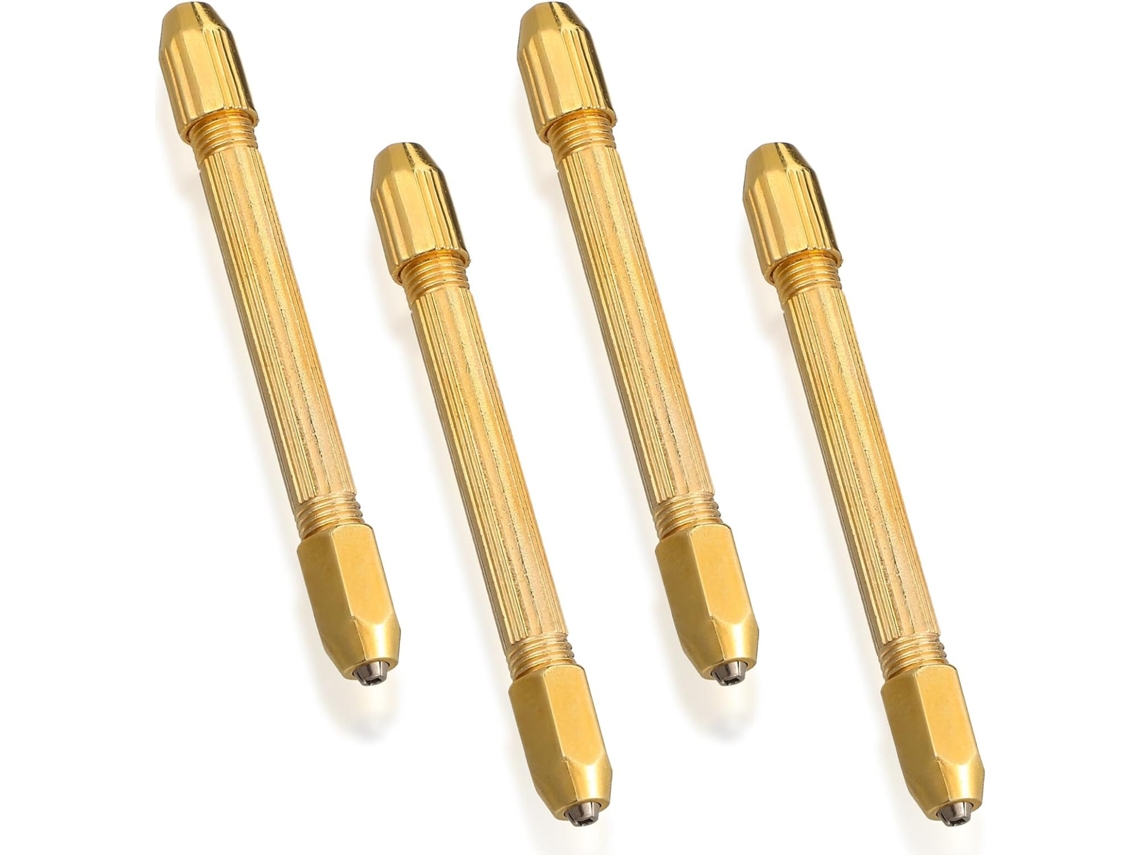 Conjunto De 4 Mini Furadeiras Manuais Com Ponta Dupla Quadrada,