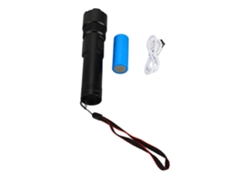 Lanterna De Led Recarregável Type C Com Zoom E Alta Brilho Para Atividades Ao Ar Livre