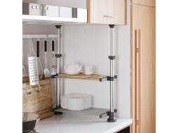 Vidaxl Prateleira De Cozinha 50x25x (50-70) Cm Alumínio