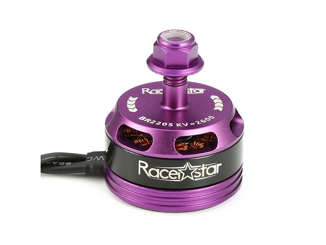 Rosca no Sentido Horário Motor Brushless Racerstar Racing Edition 2205 Br2205 2600kv 2 4s Roxo para Drones Rc 220, 250 e 280 de Corrida Fpv MDUG