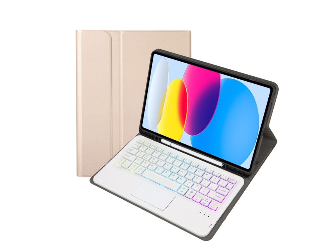 Capa Com Teclado Bluetooth Retroiluminado E Slot Para Caneta Para Ipad Pro 11 Polegadas 2018 2020 2021 2022 Português