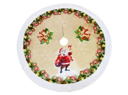 Saias para árvore de Natal com desenhos festivos, cores natalinas, decoração para casa, Ano Novo.