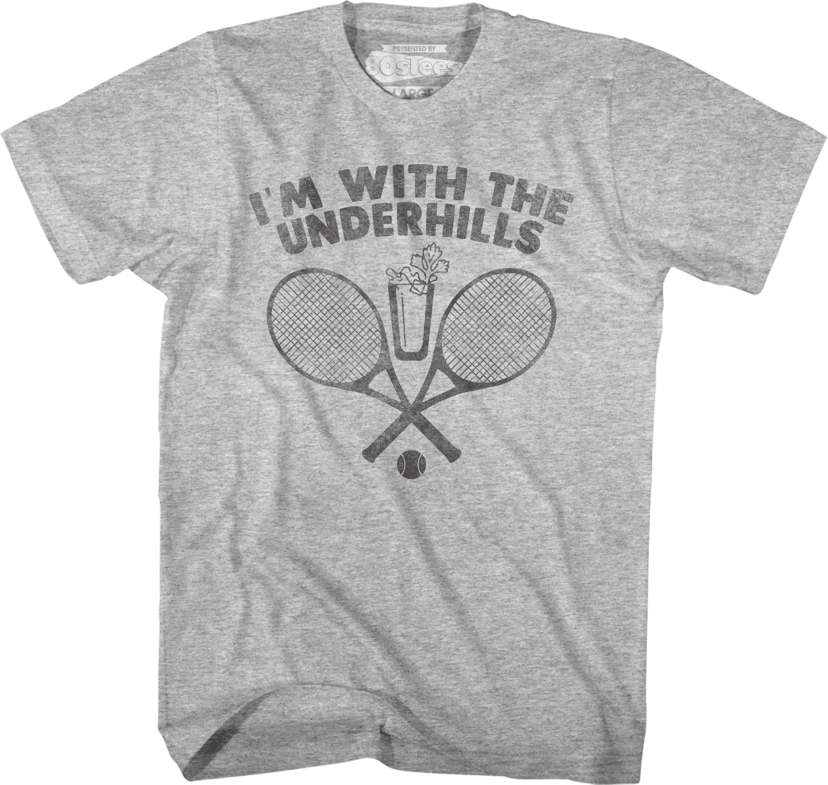 T-Shirt Unissexo DEEPSTONE I'M With The Underhills Fletch Urze Cinza L