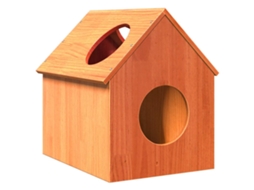 Vidaxl Casa Do Gato 41x50x50 Cm Madeira De Pinho Maciça Castanho Mel