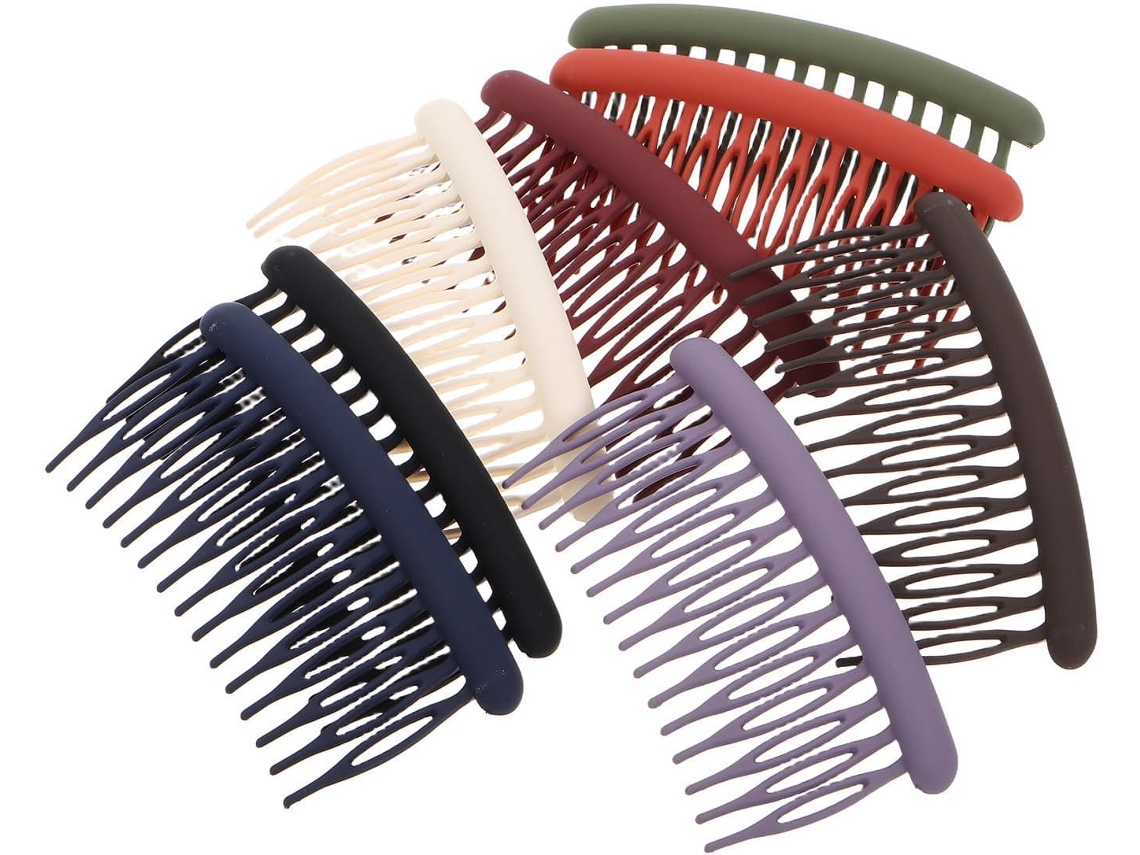 Conjunto De 8 Pentes Laterais Foscos Para Cabelo, Acessórios Decorativos Para Cabelos Finos.