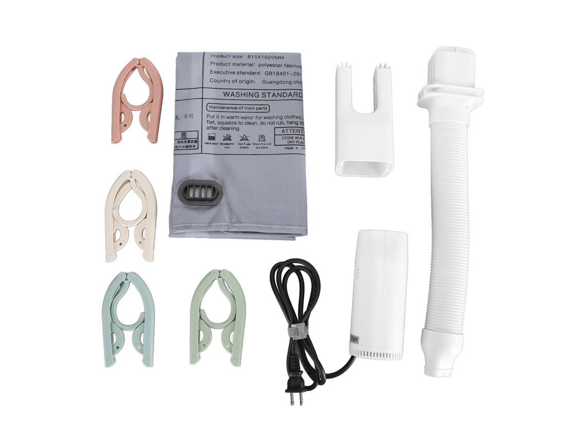 Secadora de Roupa Portátil Mini com Acessório para Secar Sapatos, Rack Dobrável para Apartamentos e Viagens, Plugue Eua 110v