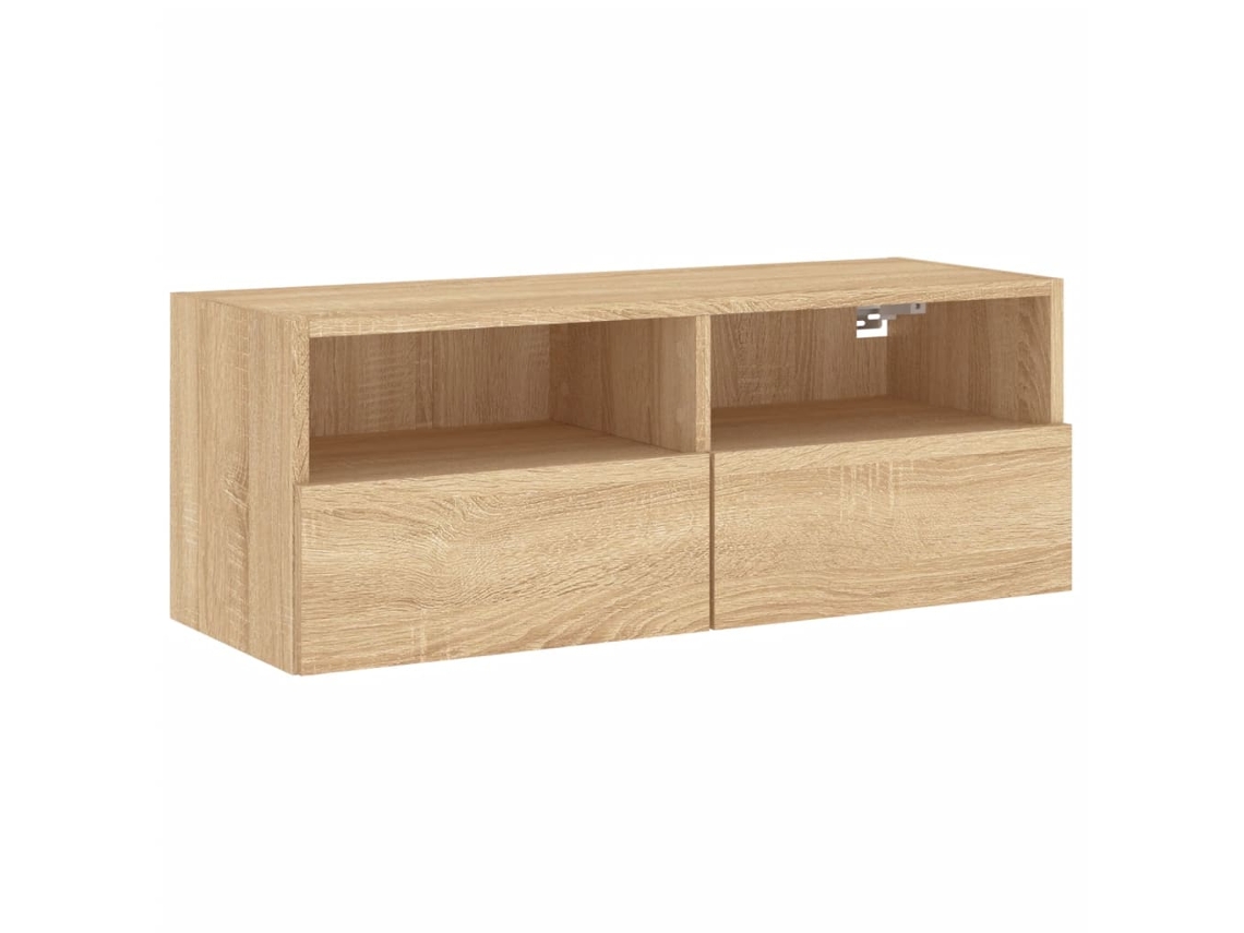 Tv Wall Cabinet, Tv Wall Cabinets Vidaxl Marrom Madeira Processada (n/a)