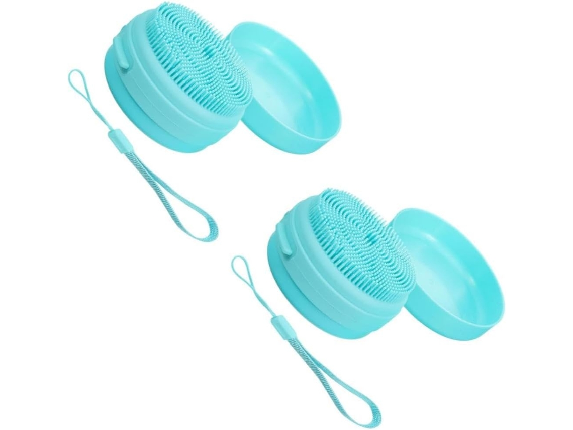 Lurelia Conjunto De 2 Escovas De Banho Para Bebé, Silicone Macio, Pega Ergonómica E Com Argola