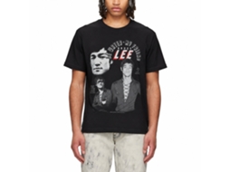 Rockinstone Bruce Lee Be Water Black T-shirt Size:s