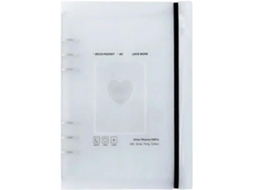 2 Peças Porte - Carte Photo Reliure Porte - Cartes Album Livre 3 Pouces Coeur Carte École Papeterie Classeur